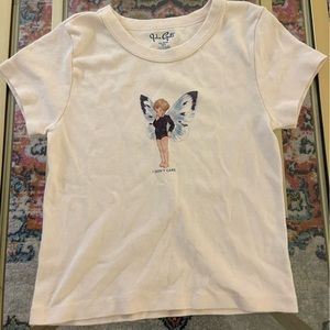 Brandy Melville fairy baby tee